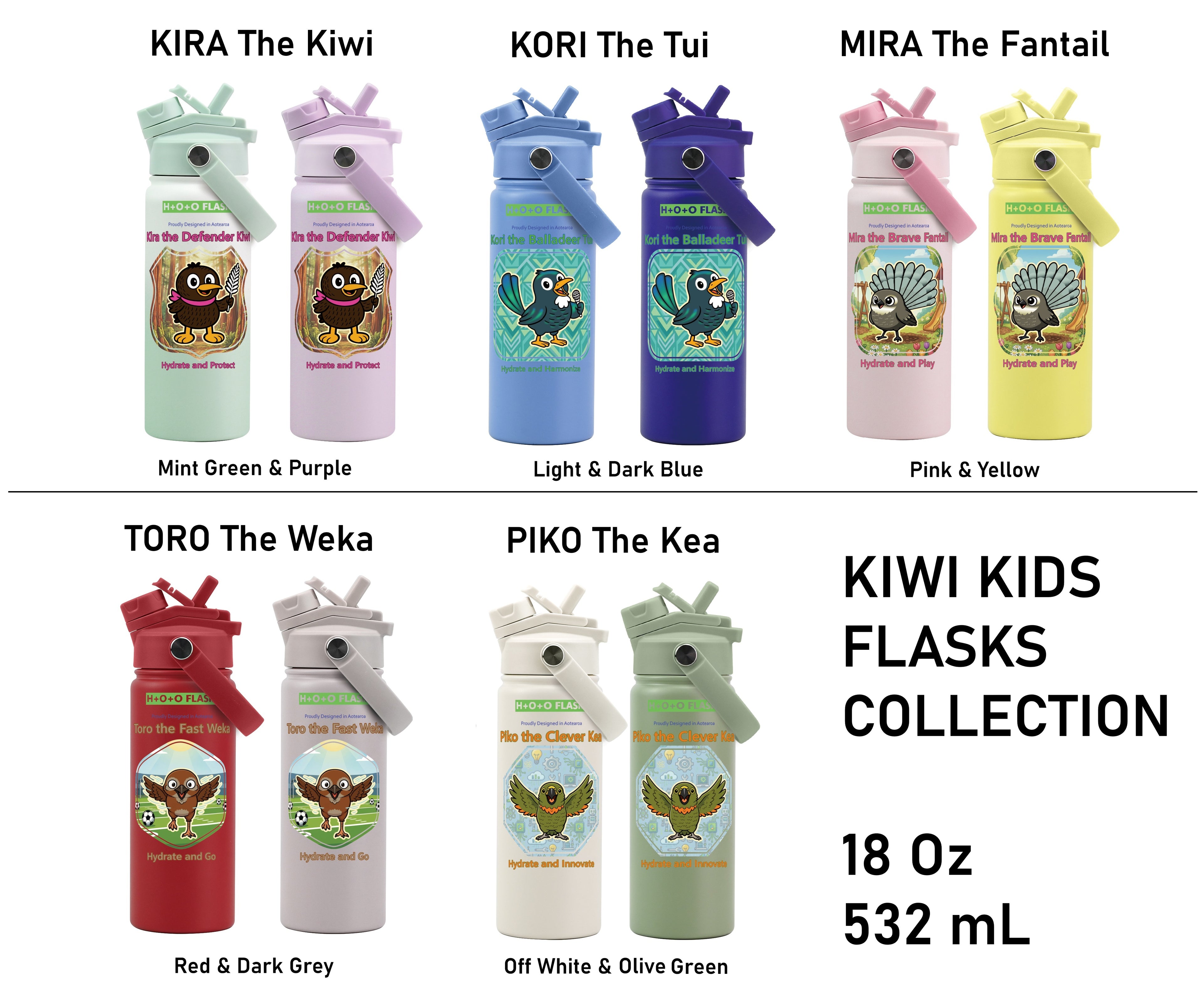 KIWI KIDS FLASK COLLECTION
